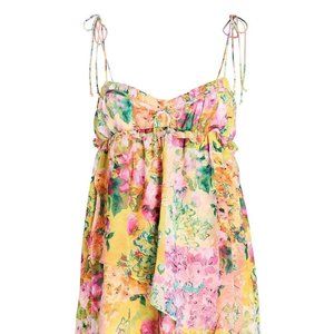 ** NEGOTIATION For Love and Lemons Yellow Madison Floral Mini Dress
